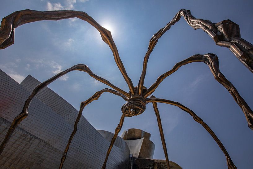 Araignée de Bilbao pour le musée Guggenheim de Bilbao par Easycopters