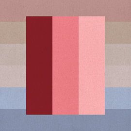 Abstrakte geometrische Kunst inspiriert von Sean Scully von Dina Dankers