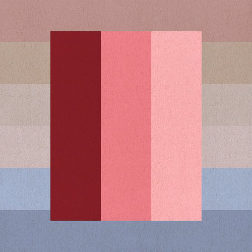 Abstract geometrische kunst geïnspireerd door Sean Scully