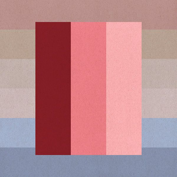 Abstract geometric art inspired by Sean Scully by Dina Dankers