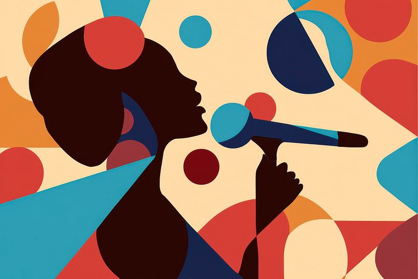 Artful singing in colours by Poster Art Shop
