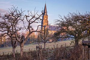Kirche Vijlen bei Sonnenaufgang