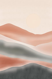 Zachte Horizons van Art Prints
