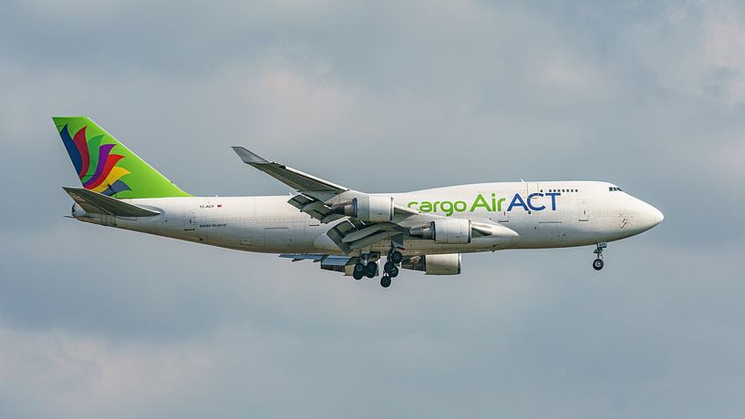 Cargo Air ACT Boeing 747-400 SF Frachtflugzeug. von Jaap van den Berg