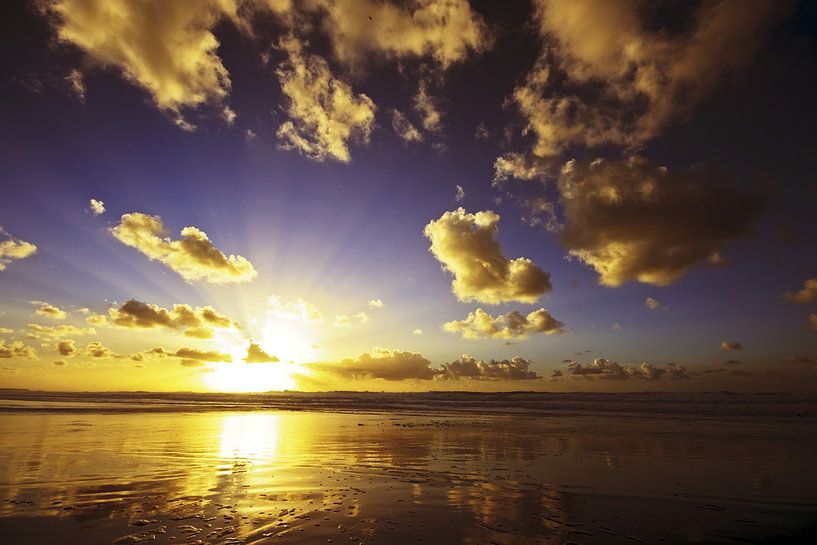 Beautiful sunset on the dutch coast by Eye on You
