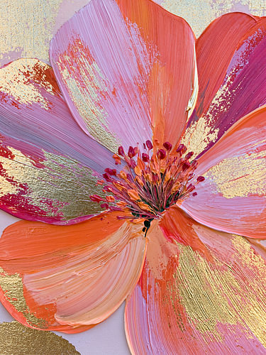 Golden Blossom – modern floral art