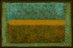 Abstract mit Grün und Ocker