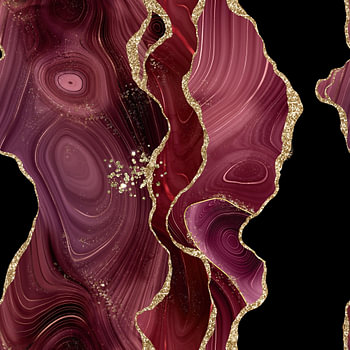 Burgund & Gold Glitter Agate Texture 01