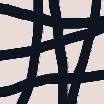 Scandinavische dromen. Abstracte minimalistische kunst nr. 5 van Dina Dankers