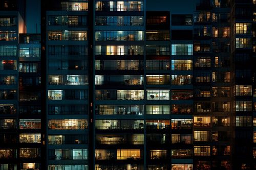 Nachtelijke Symfonie van Licht en Leven