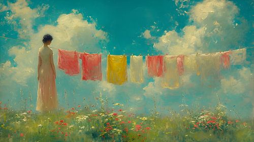 Colourful laundry