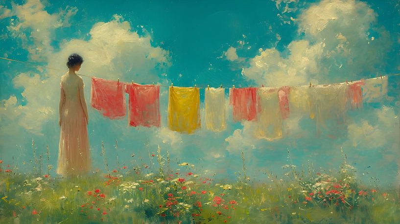 Colourful laundry by Heike Hultsch