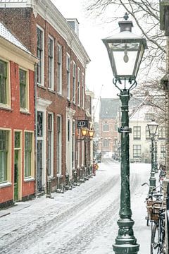 Leiden in de sneeuw