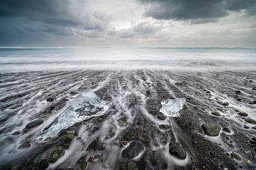 Diamaond beach IJsland Lange sluitertijd van Danny Leij