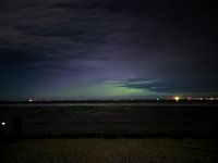 Nordlicht über dem Wattenmeer