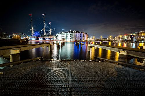 The Maritime Museum in the evening