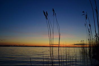 Sunset on the waterfront in Zeewolde