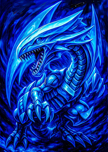 blauwe draak