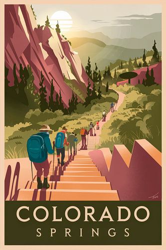 Colorado Springs Vintage Reisposter