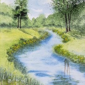 Aquarel part 114 van Tania Perneel