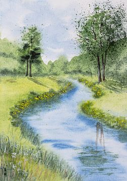 Aquarel part 114 van Tania Perneel
