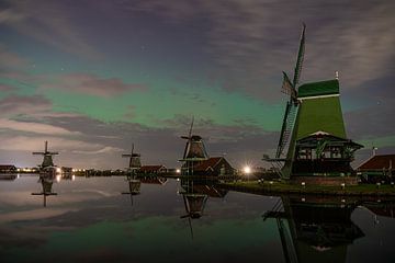 Noorderlicht op de Zaanse Schans 2 van Jeroen de Jongh Fotografie