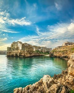 Polignano a Mare Dorf in Apulien, Italien