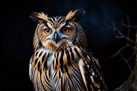 Schönes Foto einer Eule in Nahaufnahme von Art & Soul Creations