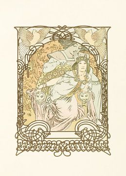 Ilsée (1901) door Alphonse Mucha van Peter Balan
