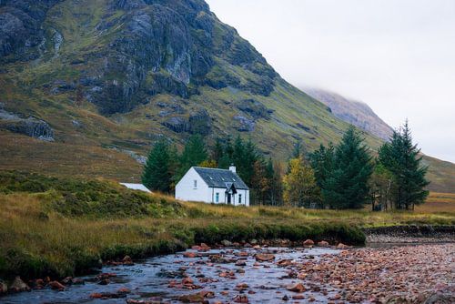 Wee White House in Herbstfarben, Glencoe