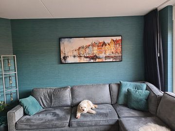 Klantfoto: Schilderij Denemarken van Abstract Schilderij