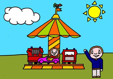 Su fairground merry-go-round by AG Van den bor