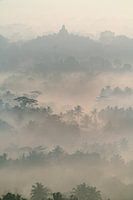 Borobudur in the morning mist (vertical)