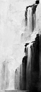 Abstrakter Wasserfall