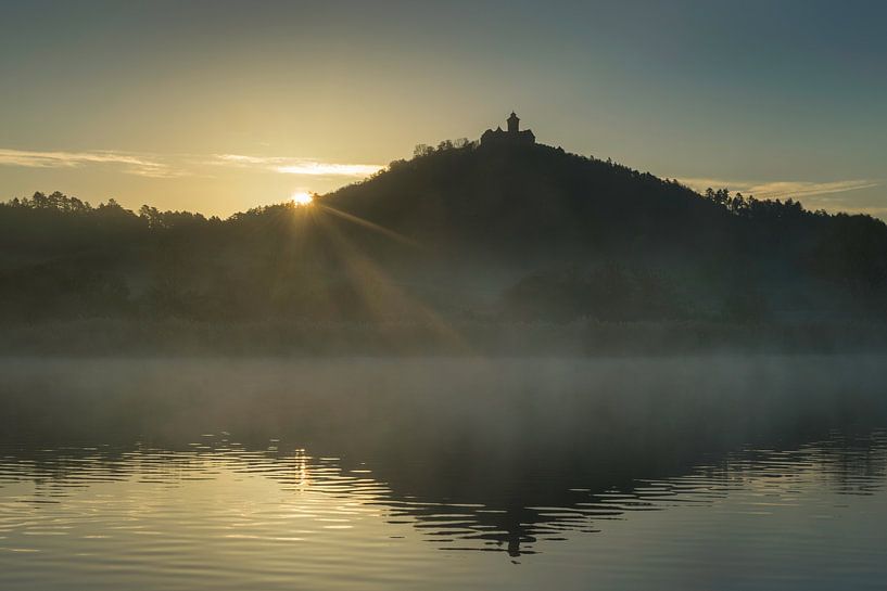 Sunrise and morning fog under Wachsenburg Castle by Christian Möller Jork