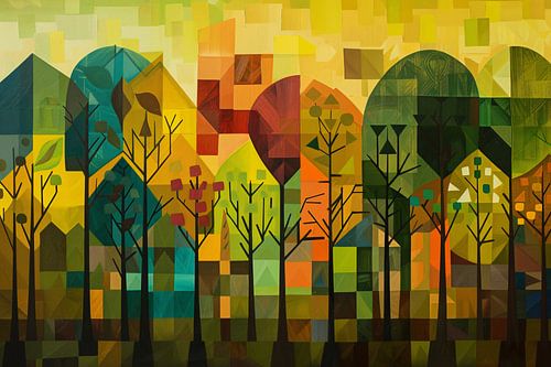 Geometrische Natuur en Architectuur in Kleur