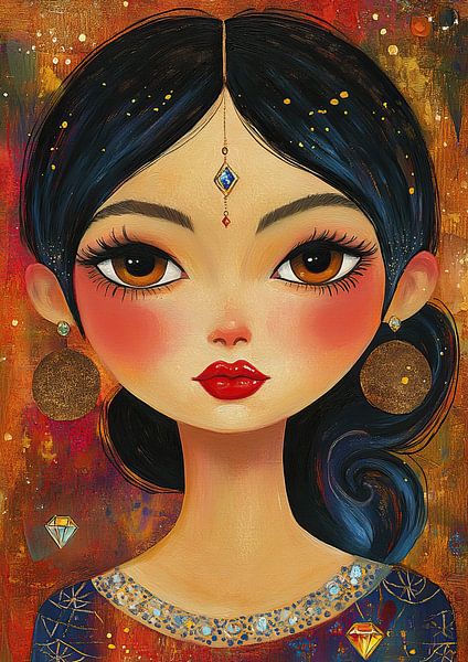 Les grands yeux par Peintures accrocheuses