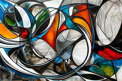 Digitaal abstracte kunst