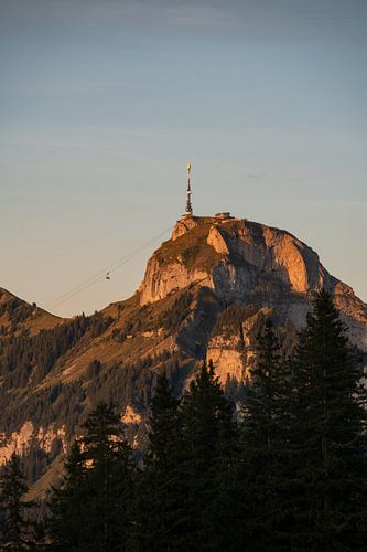 Zonsondergang op de Hoher Kasten in de Appenzeller Alpen