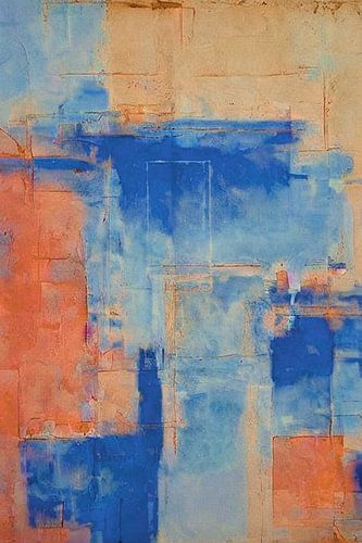 Abstracte muurschildering XVII