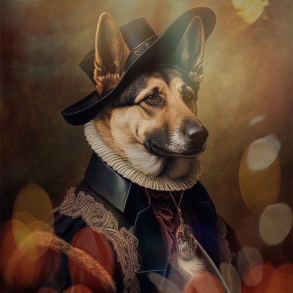 Dog portrait in studio by Digital Art Nederland