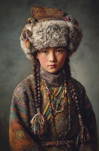 Fille tibétaine sur Danny van Eldik - Perfect Pixel Design