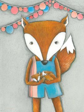 Mother Fox  - Art for Kids by Sonja Mengkowski