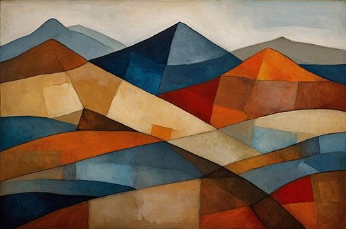 Berglandschap Paul Klee stijl