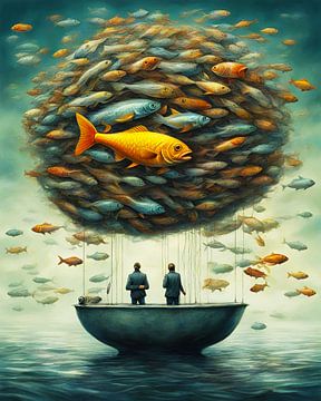 Onderwater, bovenwater creëren vissen hun eigen wereld-1 by Carina Dumais