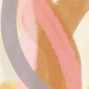 Moderne vormen en lijnen abstracte kunst in pastelkleuren nr 3_3 van Dina Dankers thumbnail