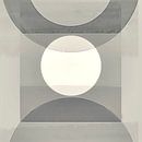 Abstrakte Geometrische Retro Formen Grau von FRESH Fine Art Miniaturansicht