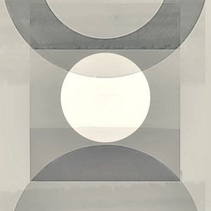 Abstrakte Geometrische Retro Formen Grau