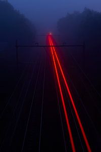 Traces de lumière dans la nuit
