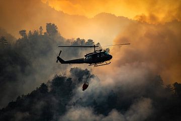 Bosbrand, Italie - 02 van Jorn Wilms